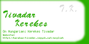 tivadar kerekes business card